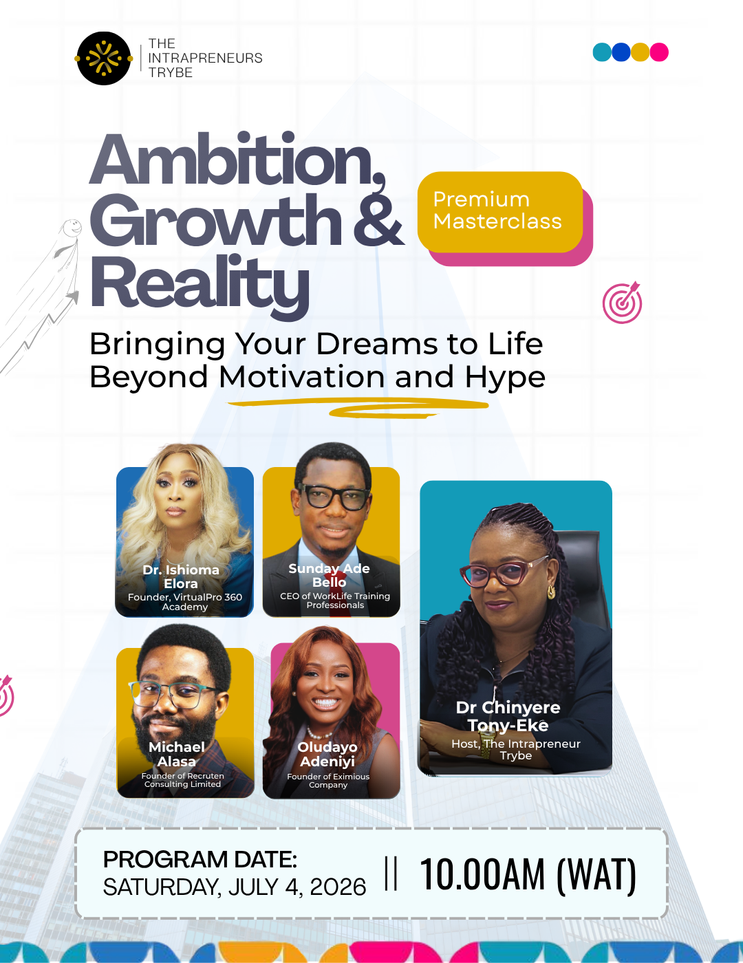 Ambition, Growth & Reality Bringing Your Dreams to Life Beyond Motivation and Hype — Sat, 4 Jul 2026 in Online