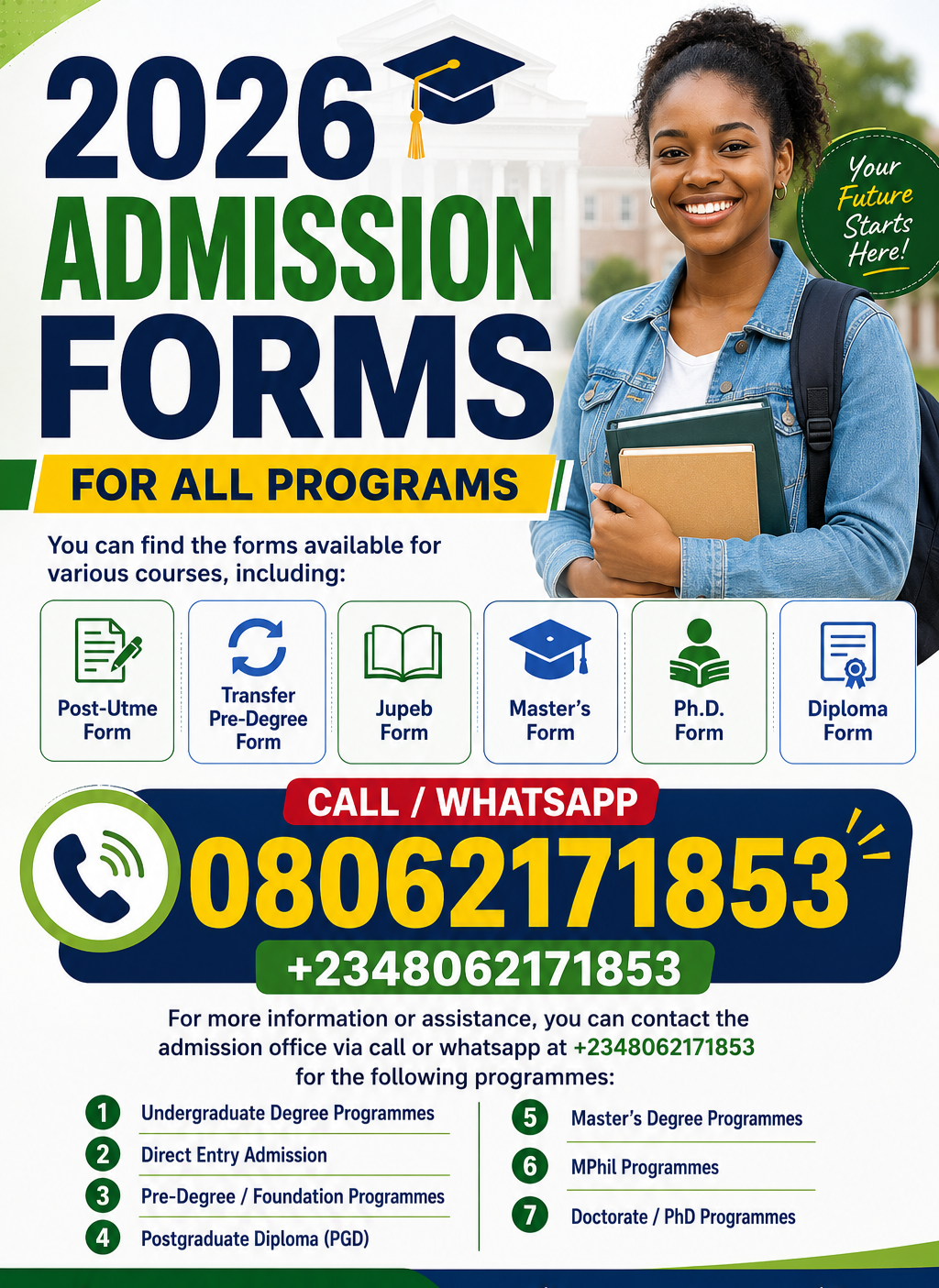 Dominion University 2026/2027 Admission List is out call O8062171853 — Sat, 24 Oct 2026