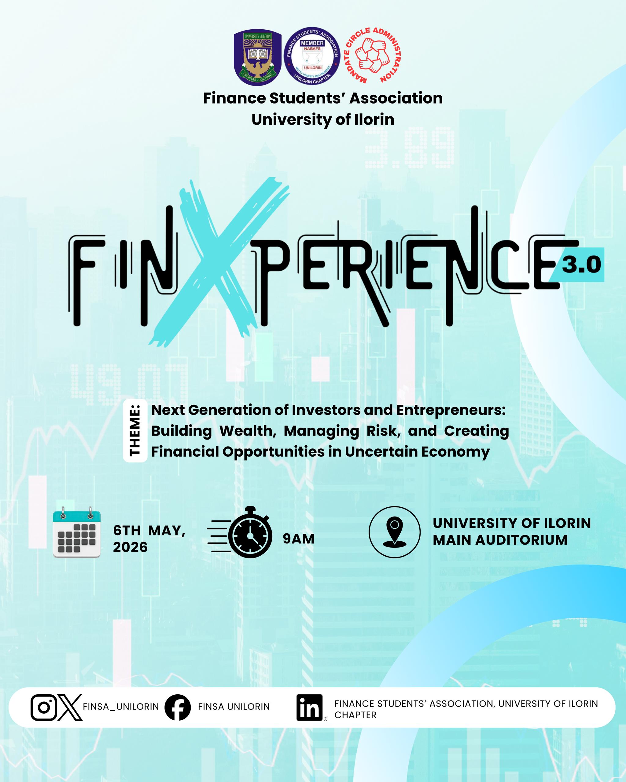 FINXPERIENCE 3.0 — Wed, 6 May 2026 in Ilorin