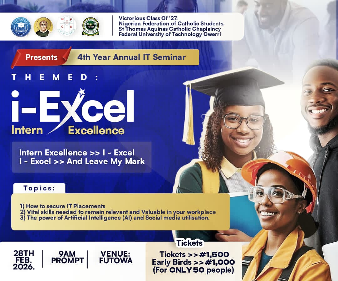 I-EXCEL IT SEMINAR — Sat, 28 Feb 2026 in FUTOWA