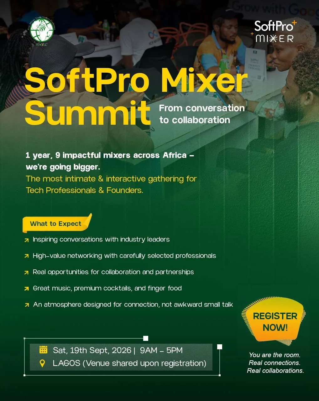 Softpro Mixer Summit: From Conversation To Collaboration — Sat, 19 Sep 2026 in Lagos