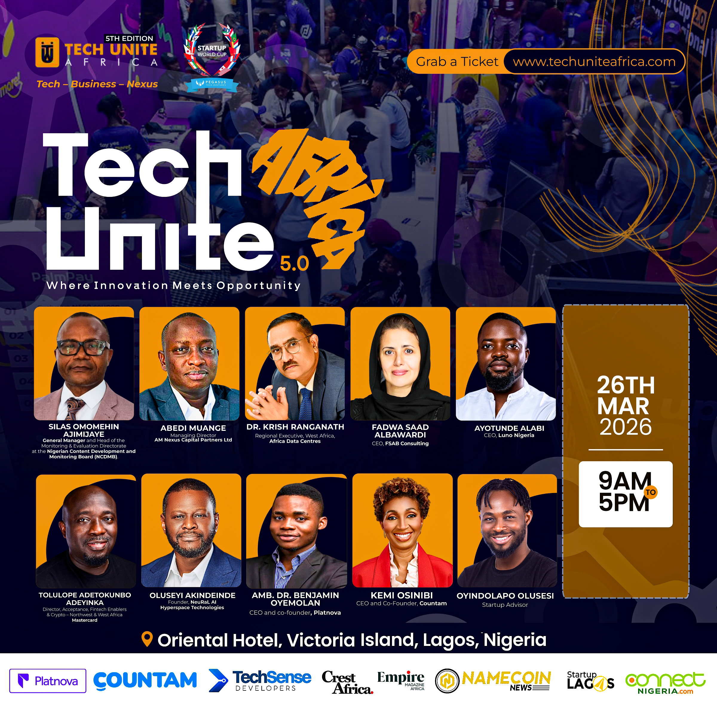 Tech Unite Africa 5.0 — Thu, 26 Mar 2026 in Lagos