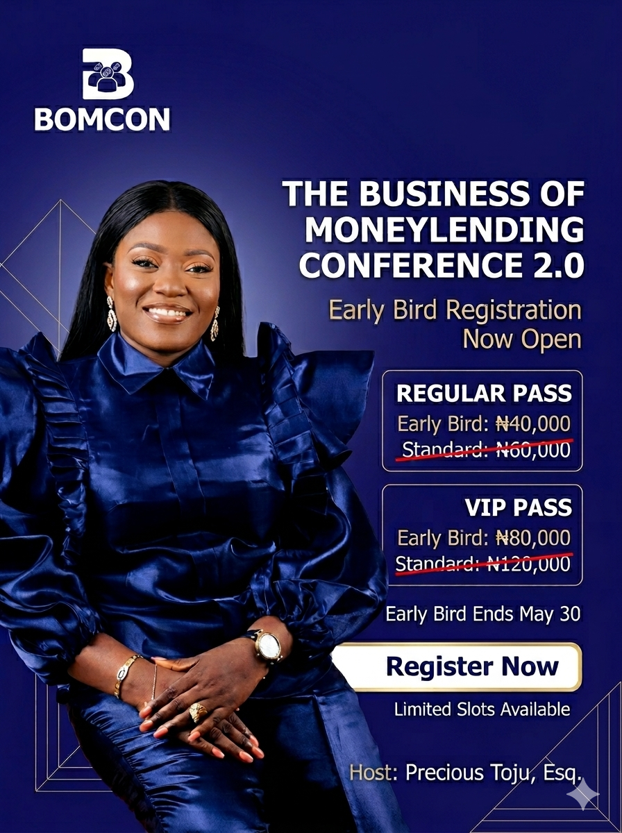 The Business of Moneylending Conference (BOMCON) 2.0 —  in Lagos State