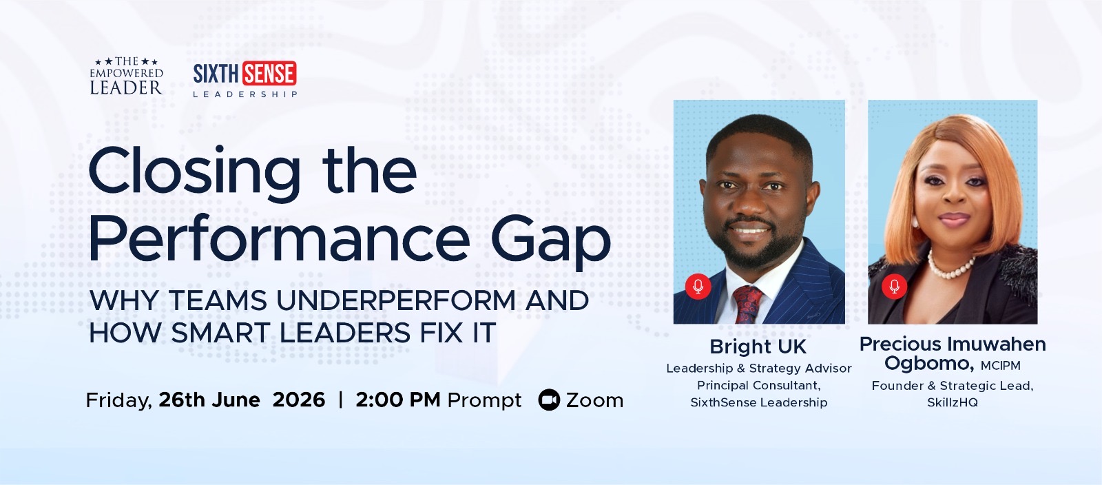 The Empowered Leader Webinar (June 2026 Edition) — Fri, 26 Jun 2026 in Online