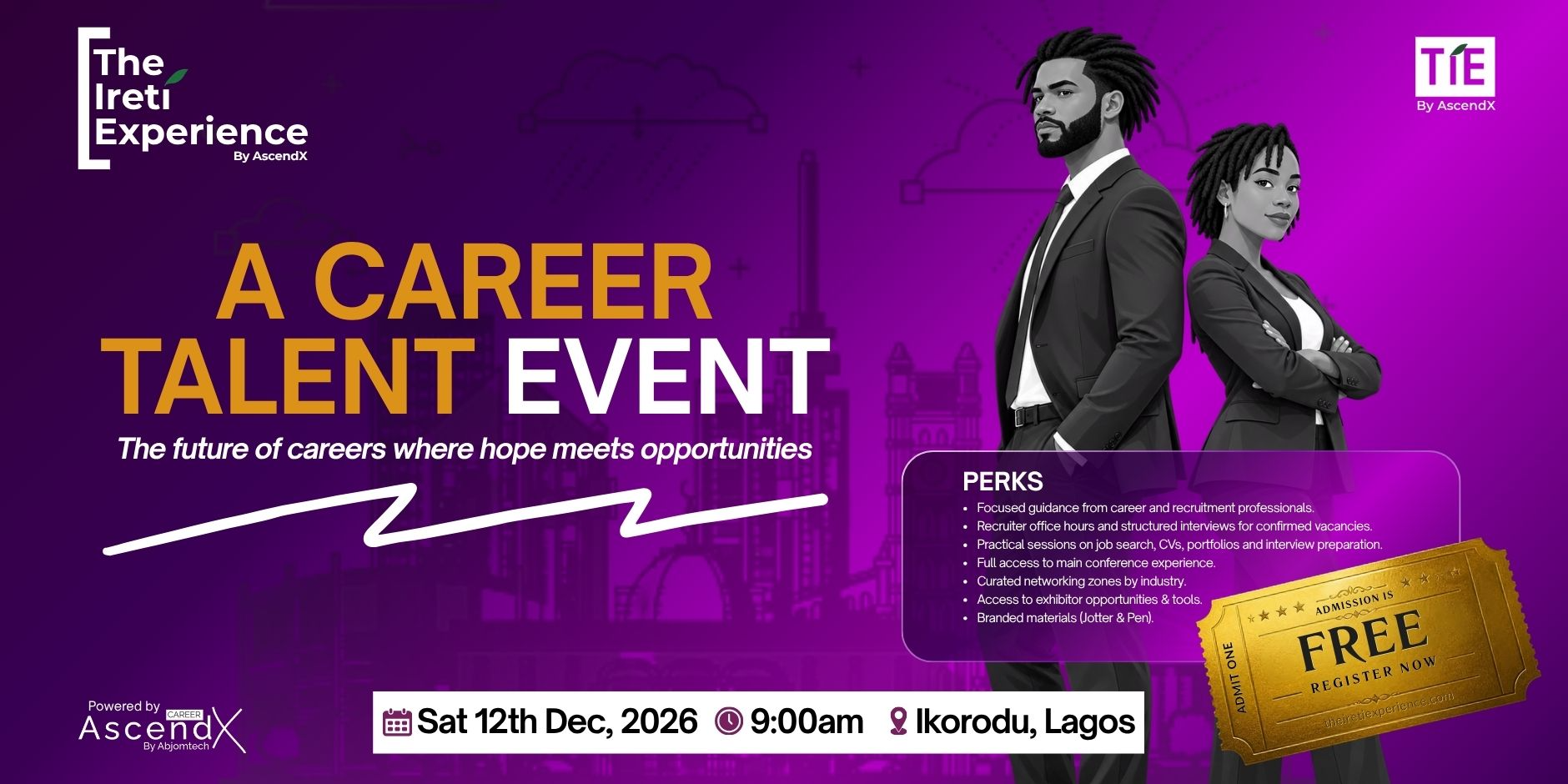 The Ireti Experience By Ascendx — Sat, 12 Dec 2026 in Lagos