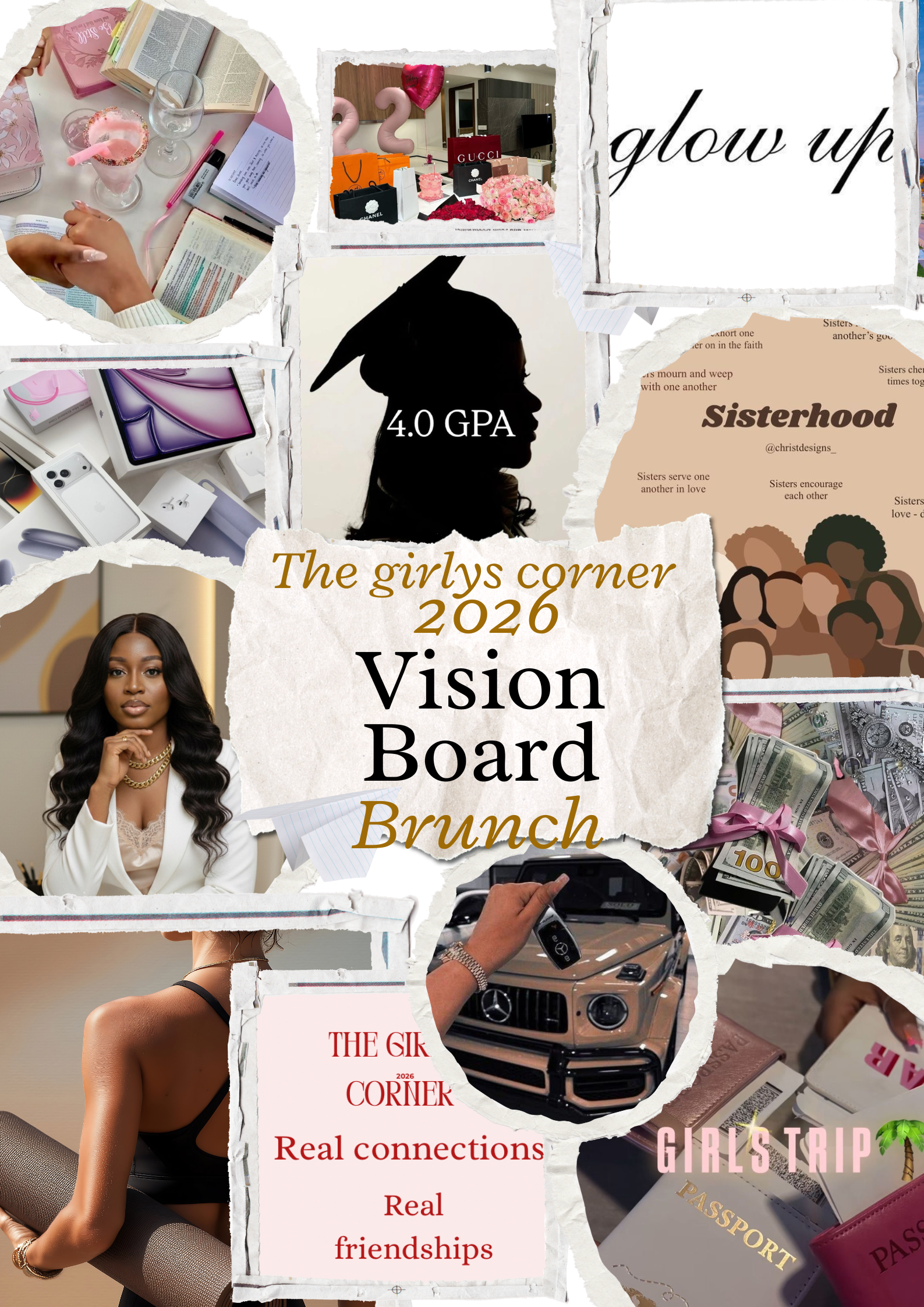 The girlys corner vision board experience — Sun, 25 Jan 2026
