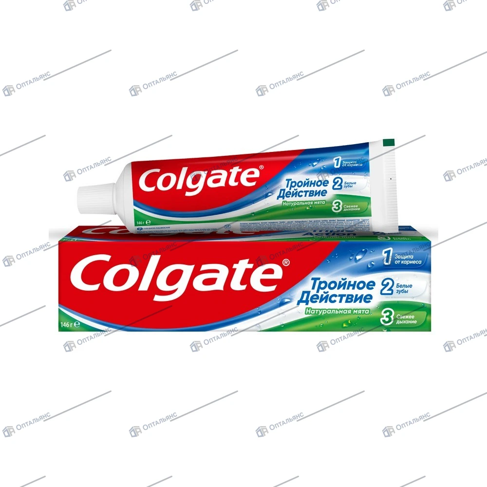 ЗУБНАЯ паста--"COLGATE",тройное действие,100мл,1/12шт.