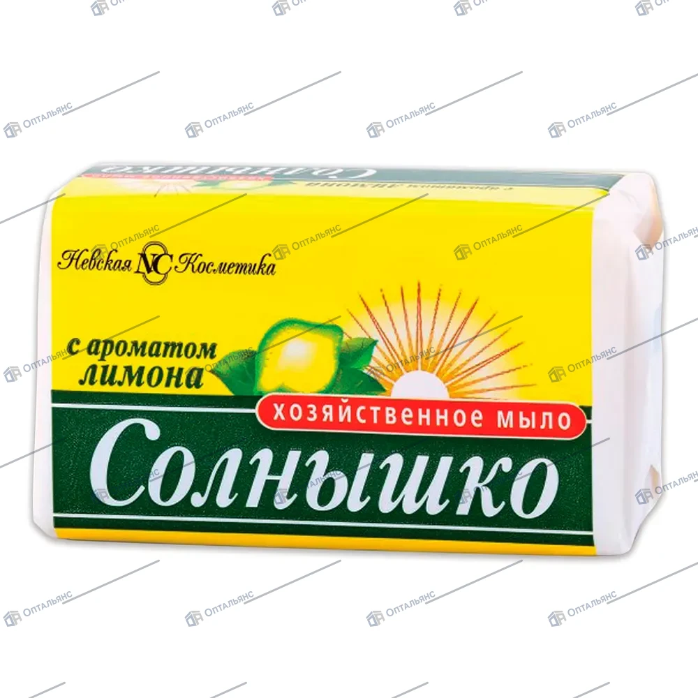 СОЛНЫШКО---мыло хозяйственное,140гр. (НК) 48шт