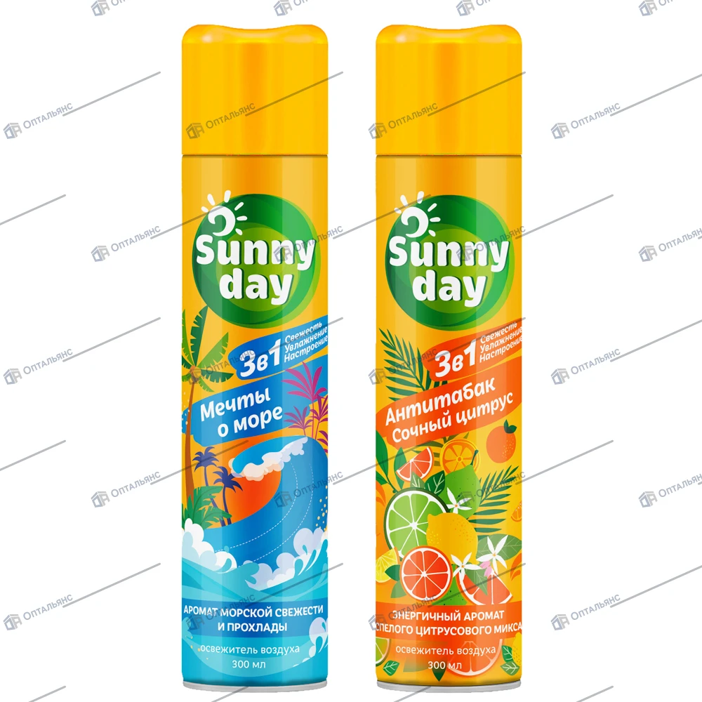Sunny Day---освеж возд. 300мл,(АССОРТИ),1/12шт.