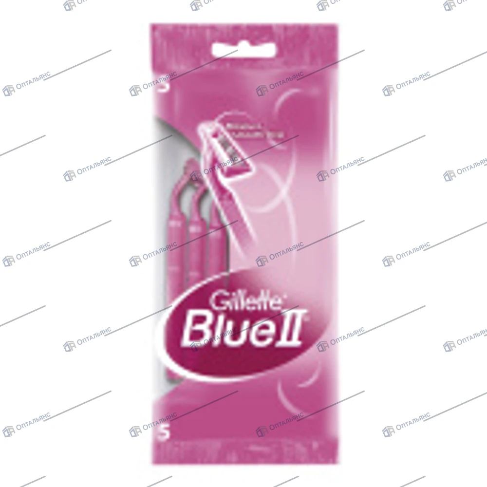 ЖИЛЛЕТ Blue (Розовые) 2 станки однораз бритья,5 шт 1уп/24уп
