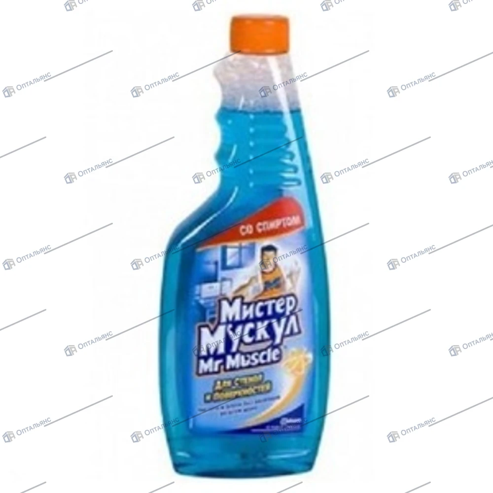 МИСТЕР МУСКУЛ--жидкость для стекла,500мл,1/12шт.