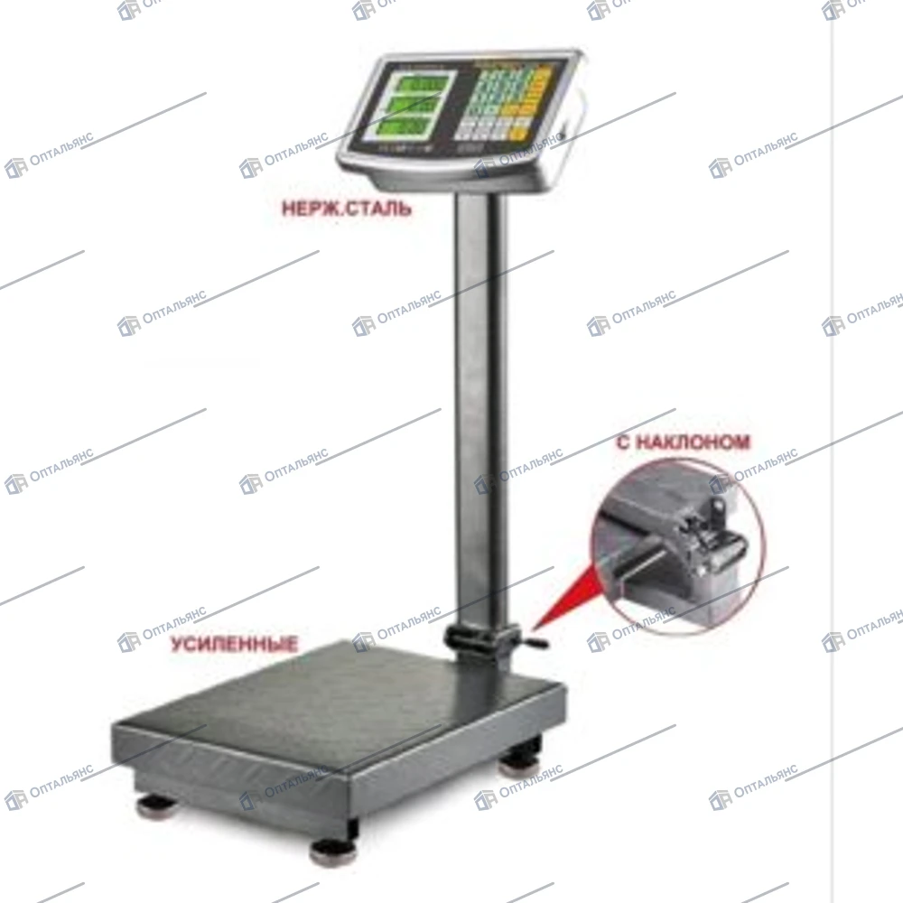 Весы счетные платформенные электронные с наклоном 800кг ROMITECH SIBS-800 1шт.