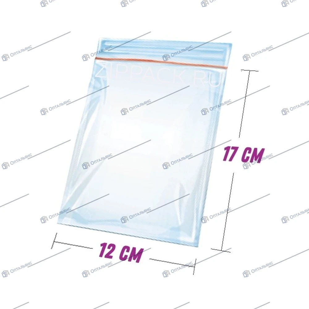 Пакет *Zip-Lock* 12х17 (1000 шт),6уп*1000шт в кор
