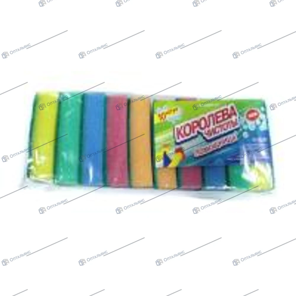 Губка для мытья посуды,"NEW " Королева 1пач/10шт 1уп/27пач.