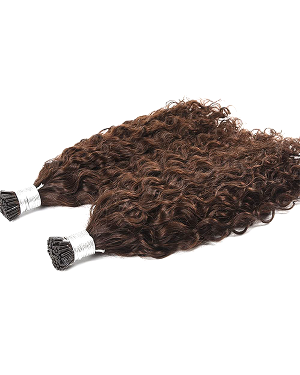 Indian Remy Texture Indian Remy I-Tip Hair Extensions Loose Curly | Double Drawn | 100% ...