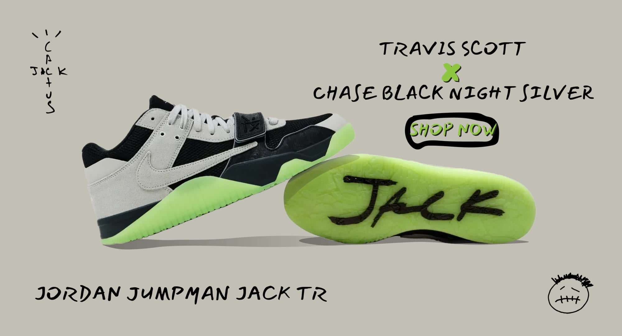 Jordan Jumpman Jack TR Travis Scott x Chase B Black Night Silver