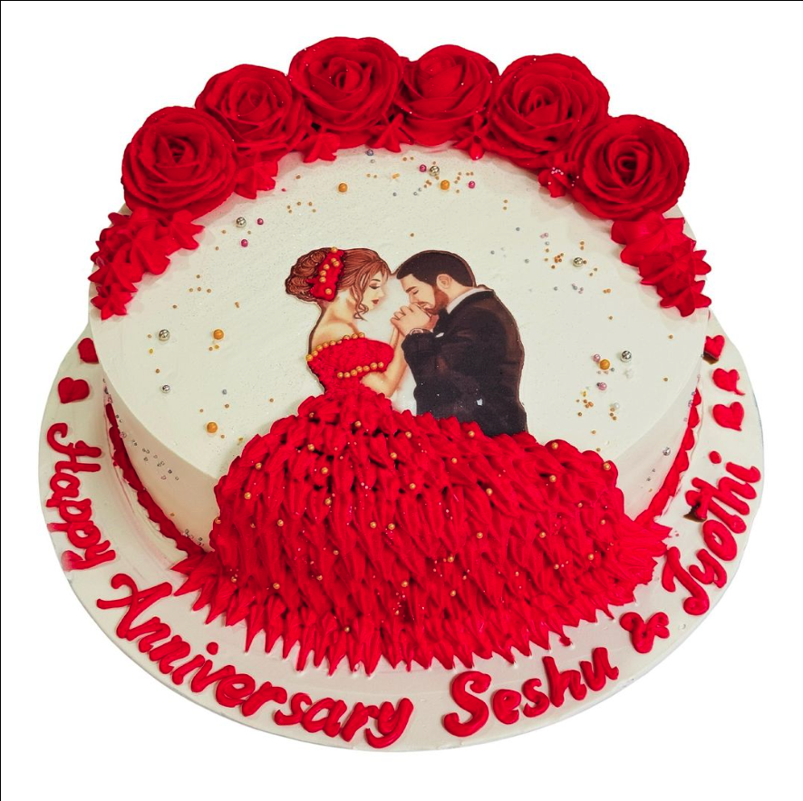 cake image of 8" / 3.5" (£45)