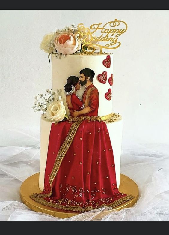 cake image of 8"/6" & 6"/4" - £225 (Fondant)
