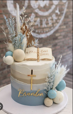 cake image of 8" /6" (£85)