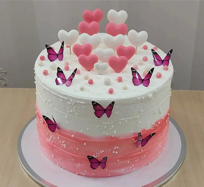 cake image of 8" / 5" (£65)