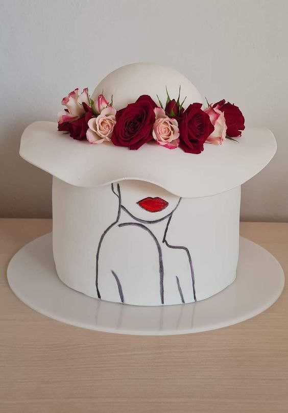 cake image of 8" / 6" (£95)