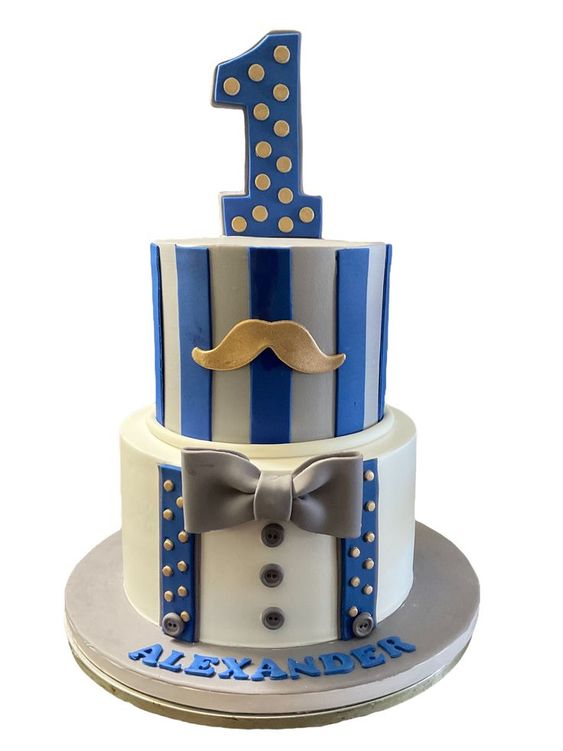 cake image of 8"/4.5" & 6"/4.5" - £155 (Fondant)