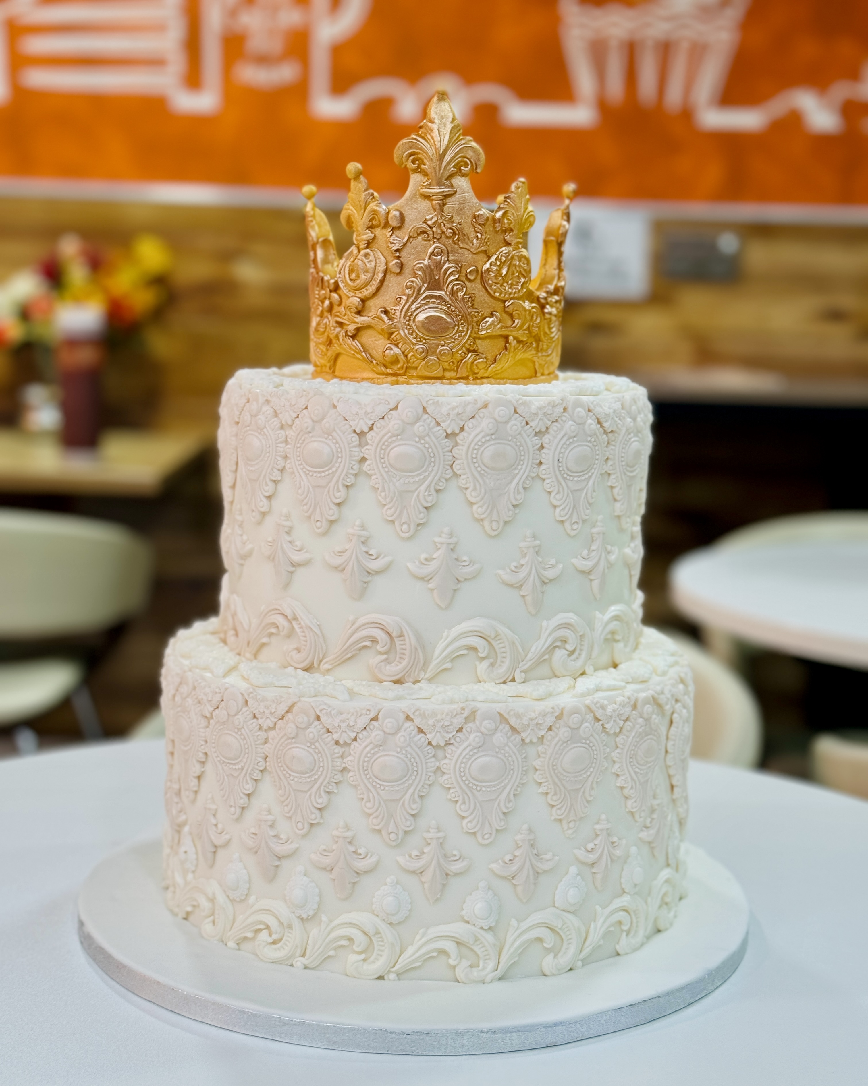 cake image of 10"/5" & 8"/5" - £345 (Fondant)