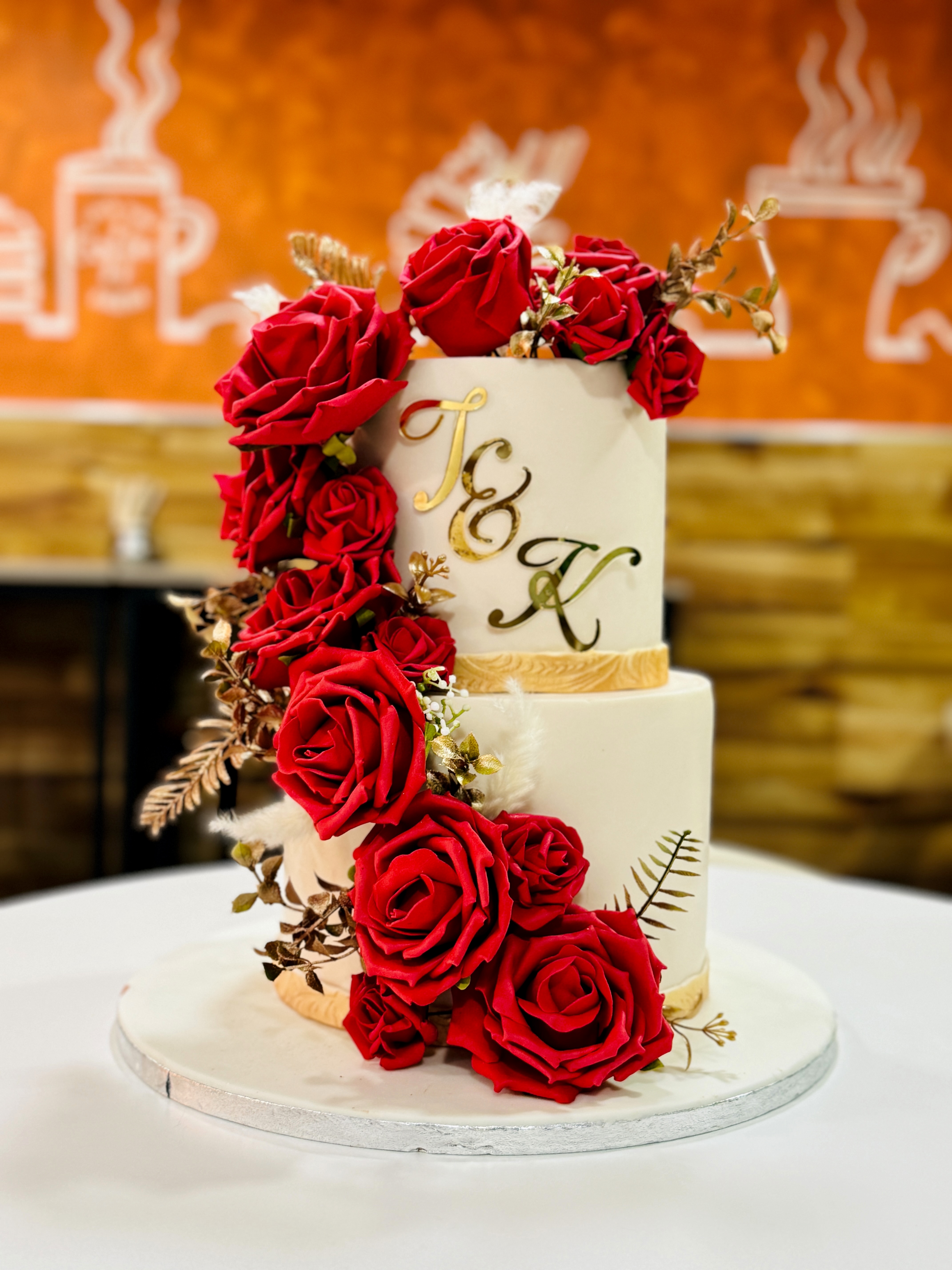 cake image of 8"/6" & 6"/6" - £235 (Fondant)