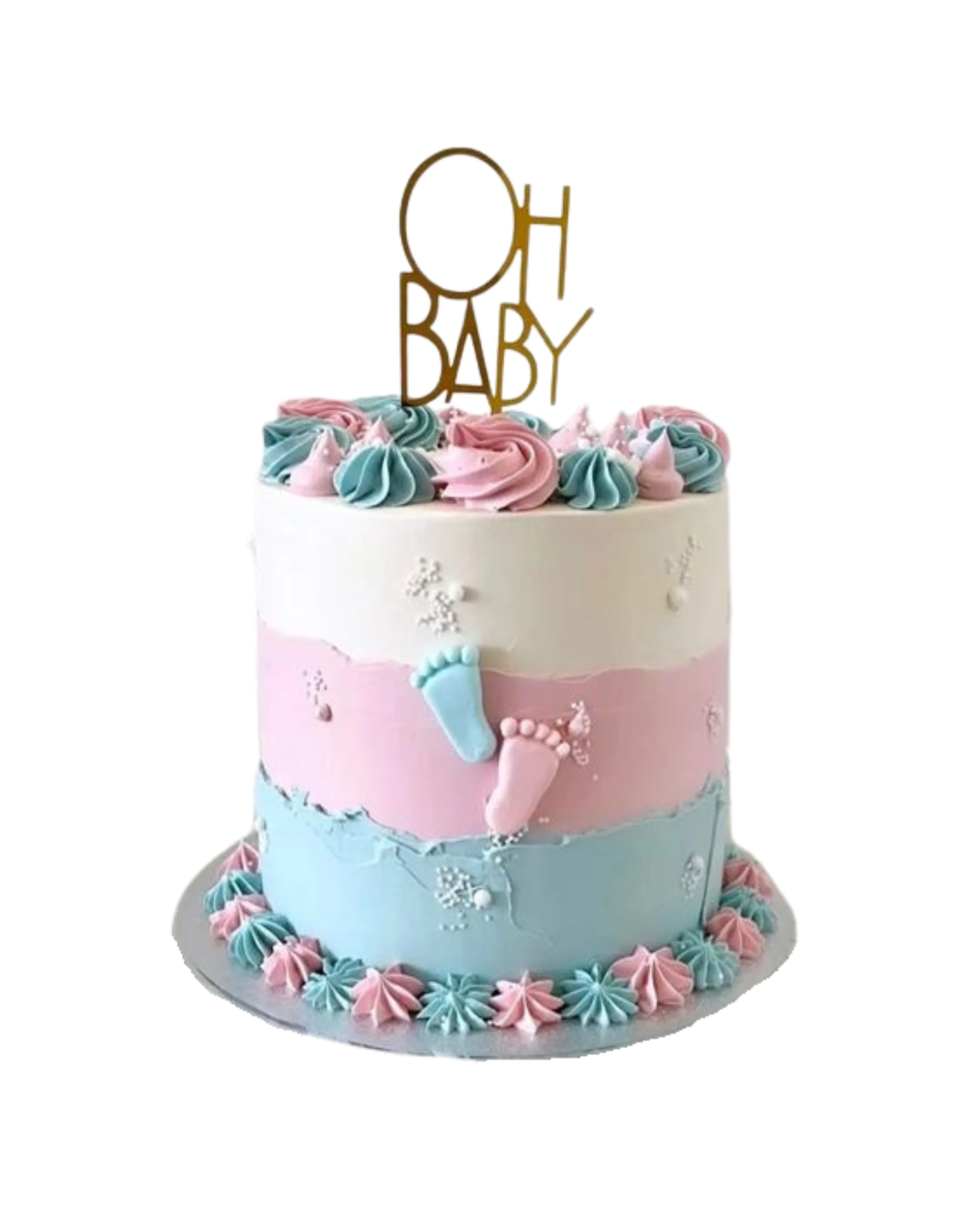 cake image of 8" / 6" (£75)