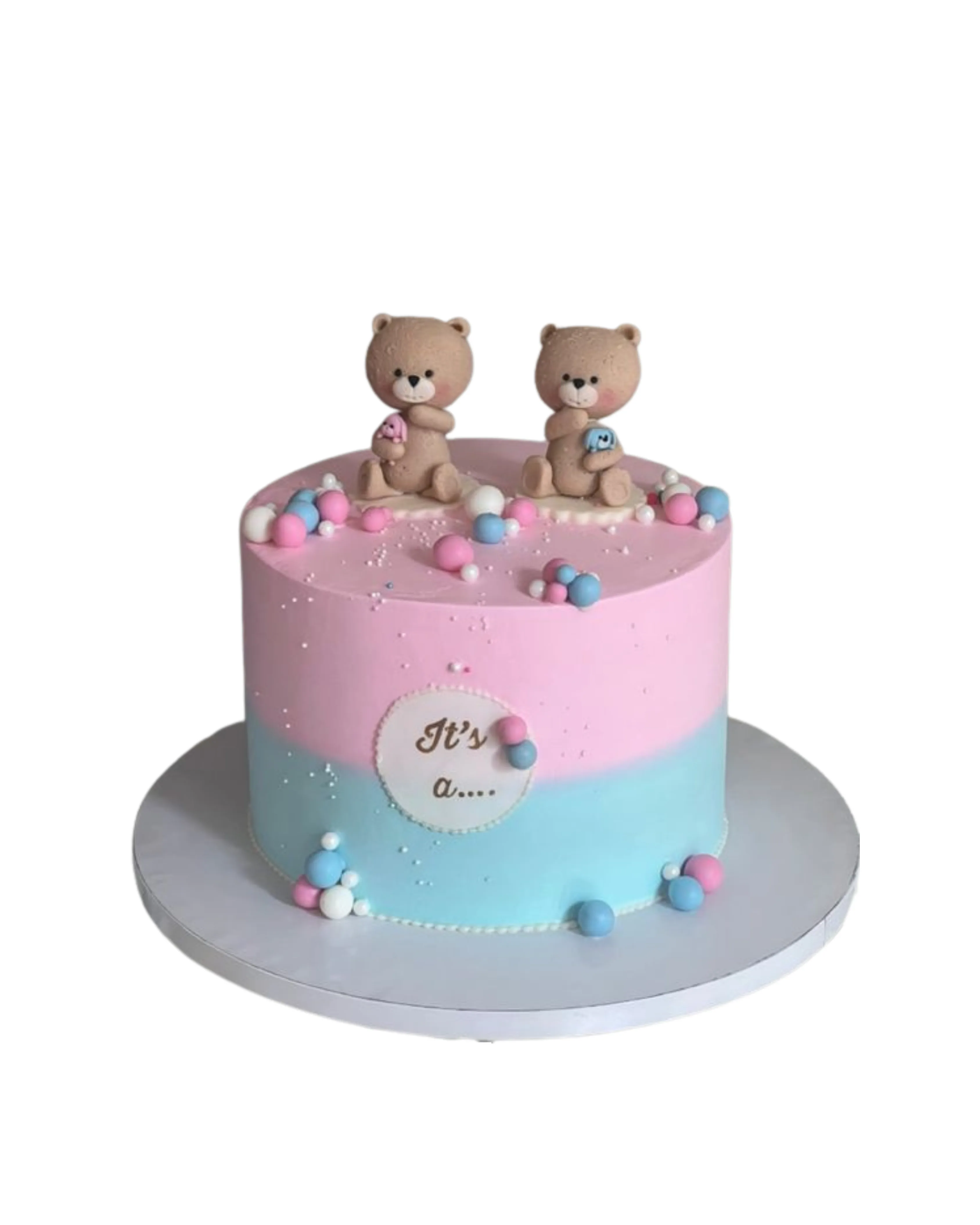cake image of 8" / 6" (£75)