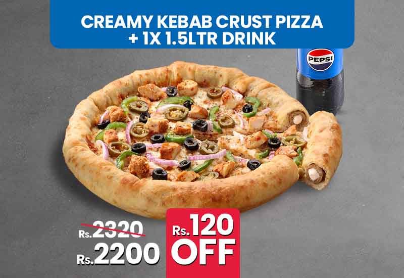 Creamy Kebab Stuffed Crust