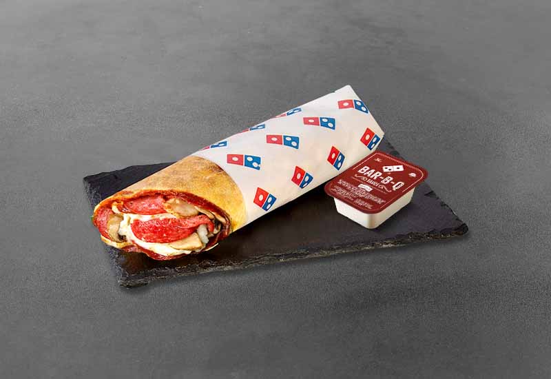 Mushroom and Pepperoni Pizza Roll