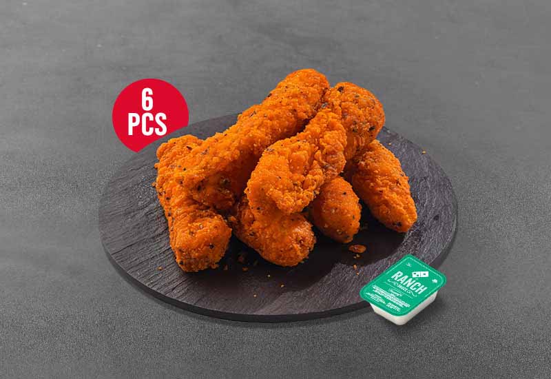6 Pcs Chicken Strips + 1 Dip