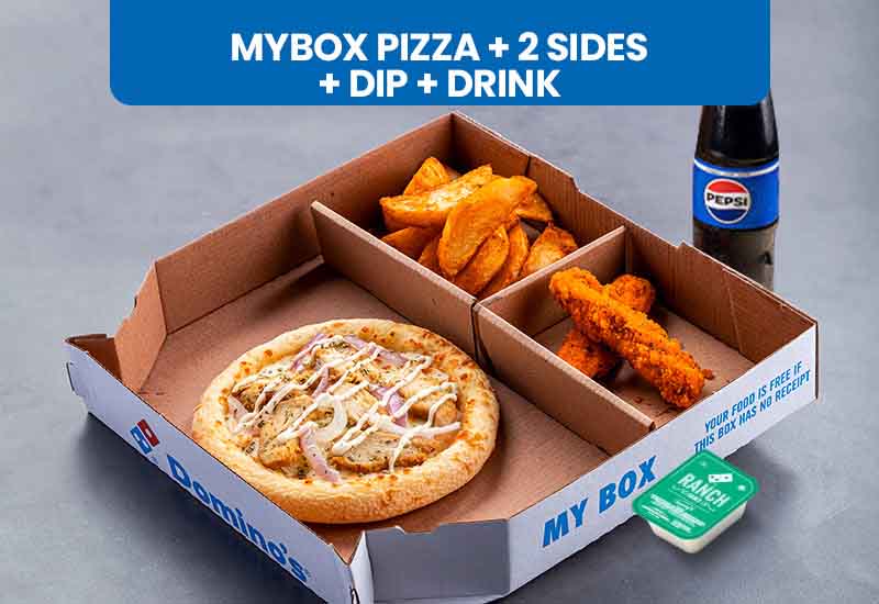 MyBox Pizza + 2 Sides with Drink