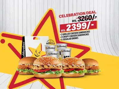 Celebration Deal (2 Grilled Chicken Sandwiches 2 Crispy Chicken Sandwiches and 4 Regular Drinks)