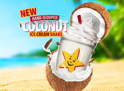 Hand Scooped Coconut Ice Cream Shake