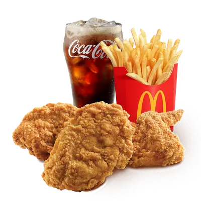 Medium Meal Crispy Chicken 3 pc
