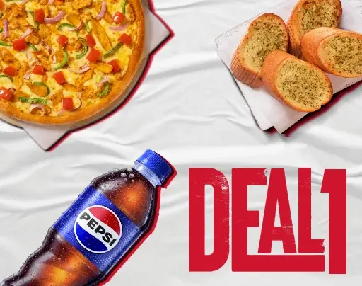 1 small Pizza (Classic)+2 pcs Garlic Bread+1 small drink