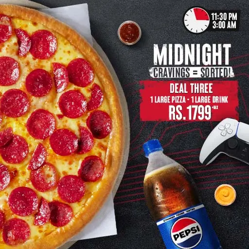Large Classic Pizza + 1 Large Drink