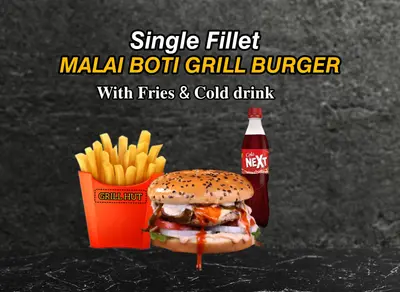 Cricket Deal Malai Boti Grill Burger