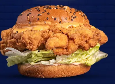 Special Fried Chipotle Sauce Burger
