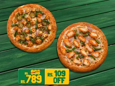 Crazy Doubles (2 Small Pizza)