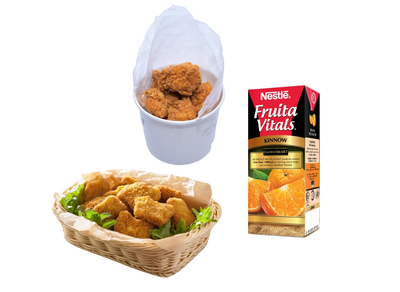 5 Pcs Nuggets, 10 Pcs Hotshots, Juice & Toy