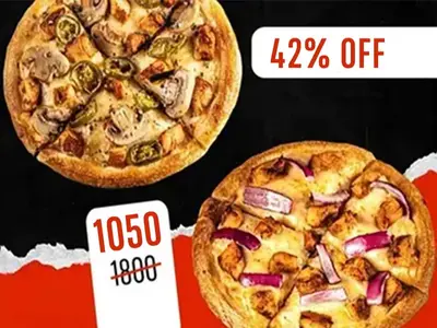 2 P Pan Pizzas, serves 2