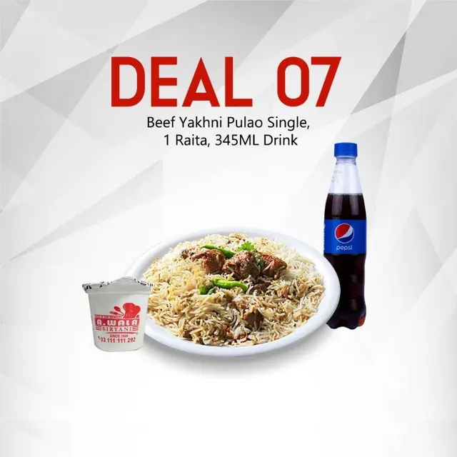 Beef White Biryani Single, 1 Raita, 345Ml Drink