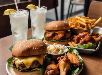 2 ZINGER BURGER CHICKEN WINGS (4 PCS) COLESLAW FRENCH FRIES 2 SOF