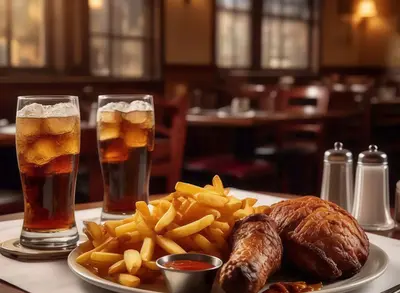 LEG BROAST CHEST BROAST FRENCH FRIES/SAUCE 2 SOFT DRINK (345 ML)