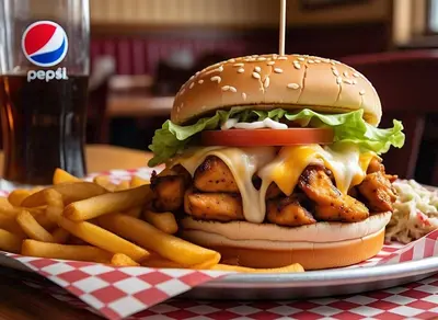 ZINGER BURGER CLUB SANDWICH FRENCH FRIES COLESLAW SOFT DRINK
