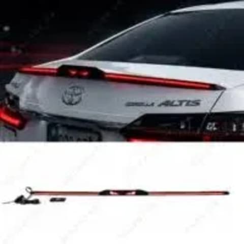 Universal Car Eyes Spoiler With Running Brake LED Lights (3Pcs)