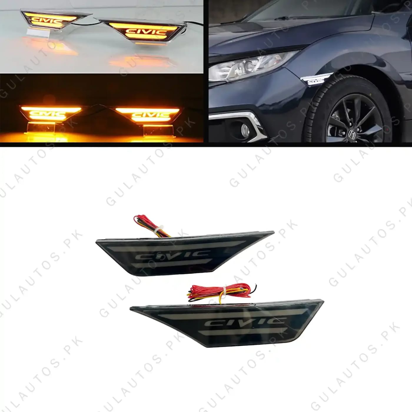 Honda Civic Side Markers Fender Indicator Lights 2016-2021